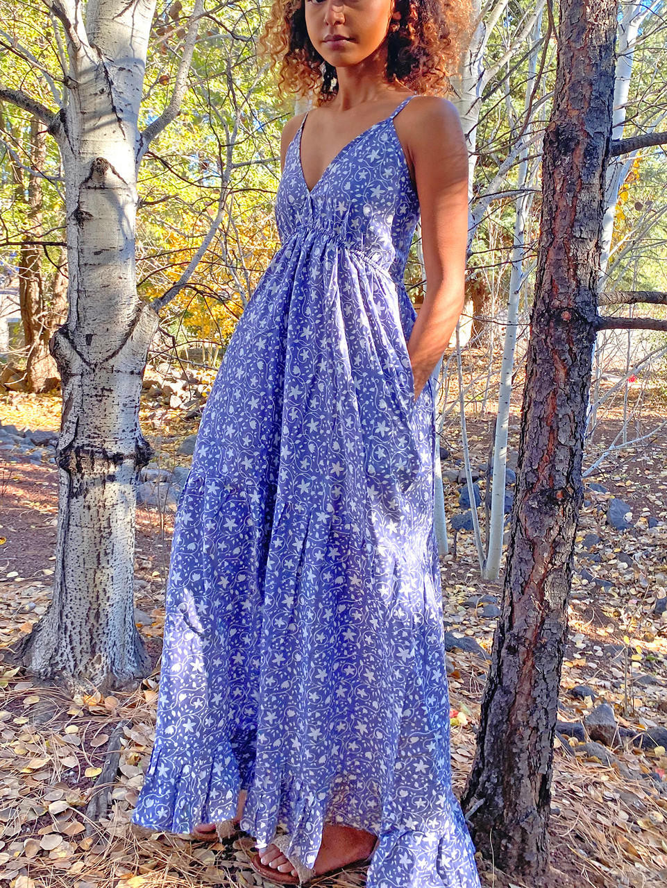 maxi dress with pockets